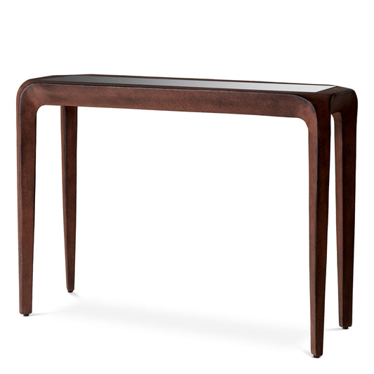 Oxidized Aluminum Console Table Quentin