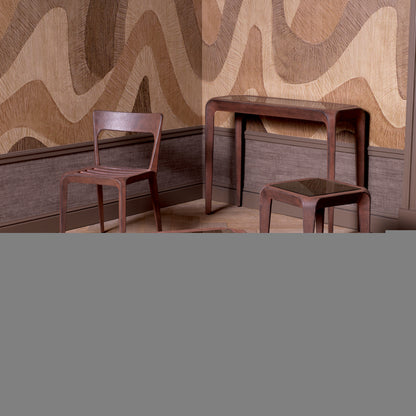 Oxidized Aluminum Console Table Quentin