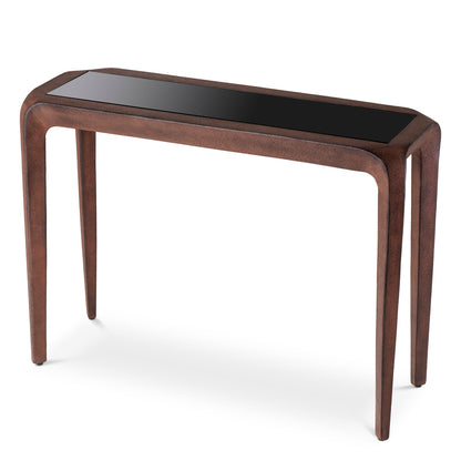 Oxidized Aluminum Console Table Quentin