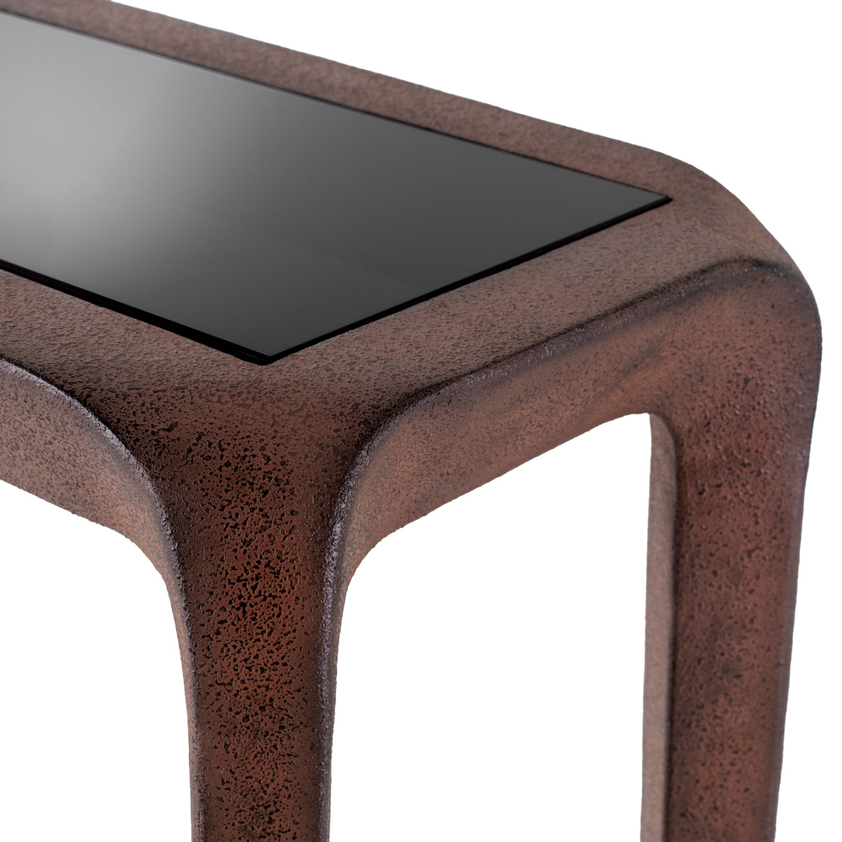 Oxidized Aluminum Console Table Quentin