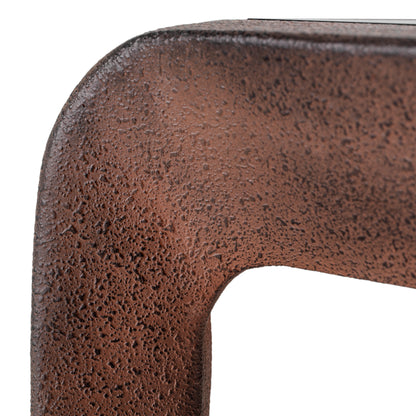 Oxidized Aluminum Console Table Quentin