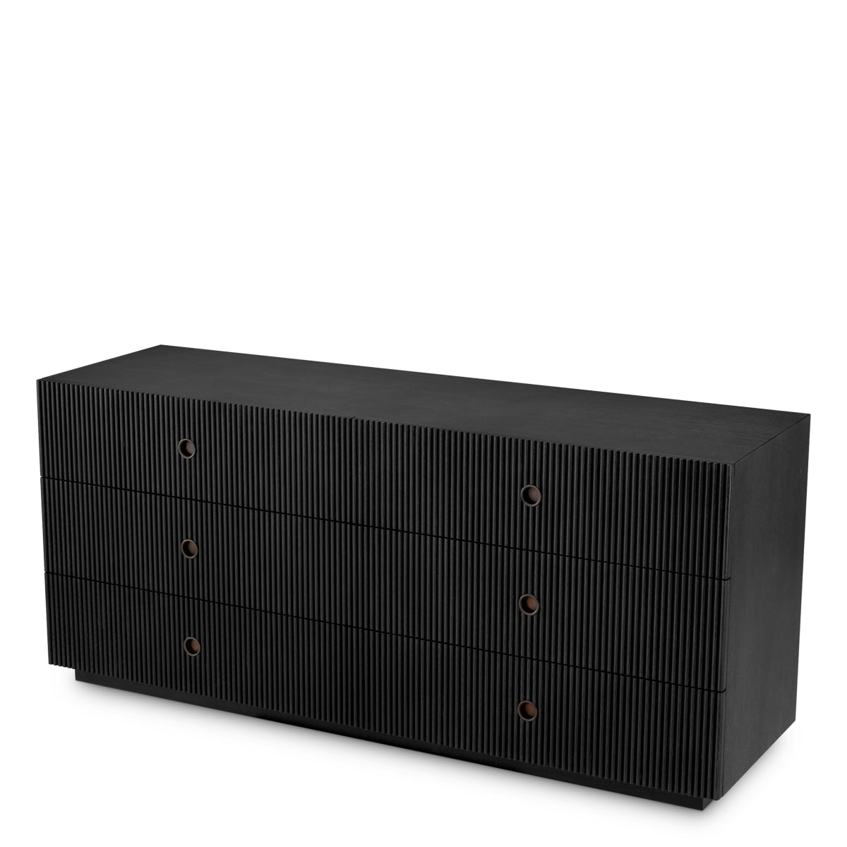 Ribbed Wood Drawer Chest Dimitrios
