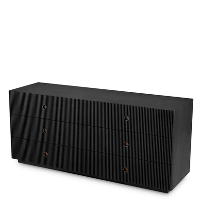 Ribbed Wood Drawer Chest Dimitrios