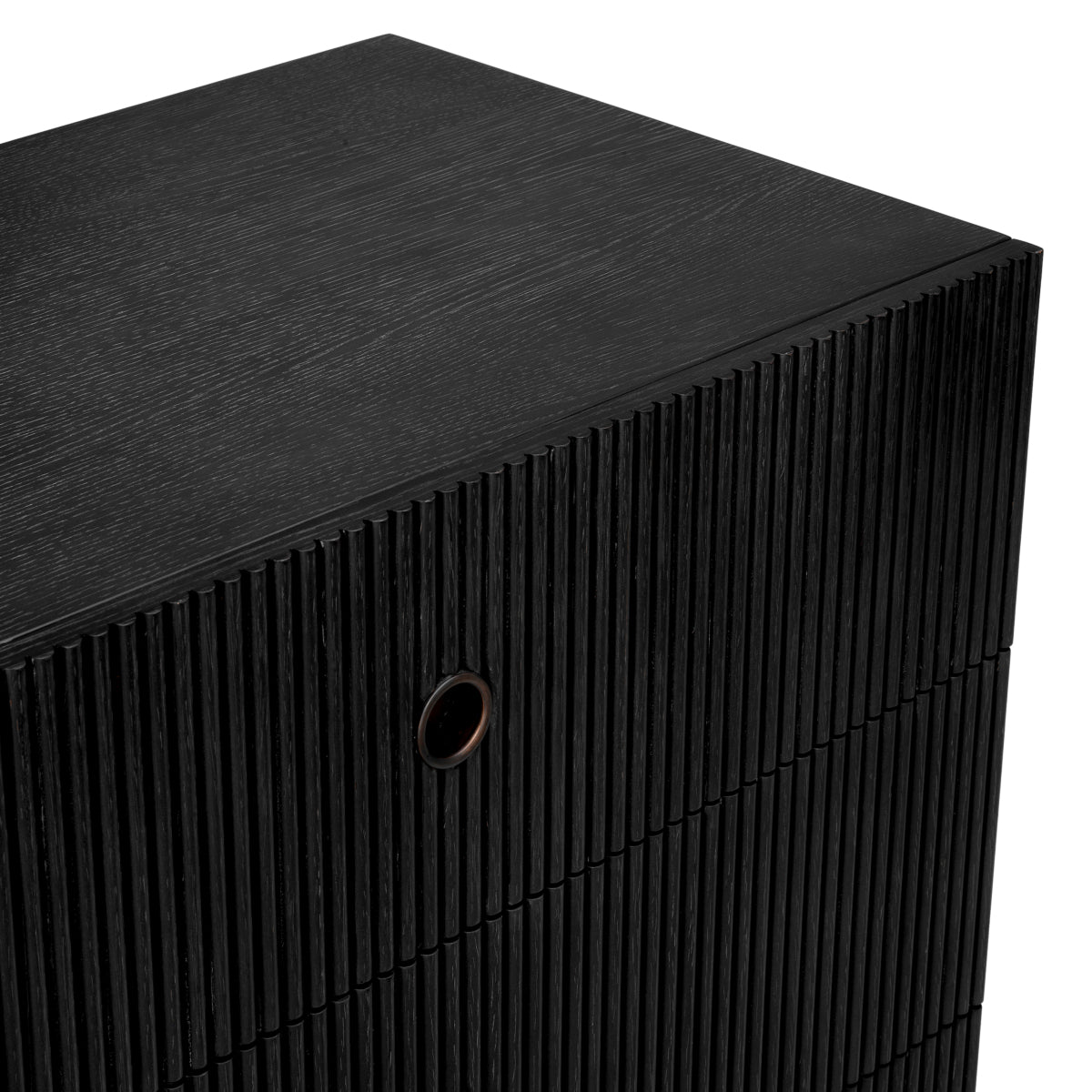 Ribbed Wood Drawer Chest Dimitrios