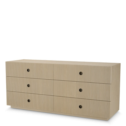 Ribbed Wood Drawer Chest Dimitrios