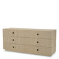 Ribbed Wood Drawer Chest Dimitrios
