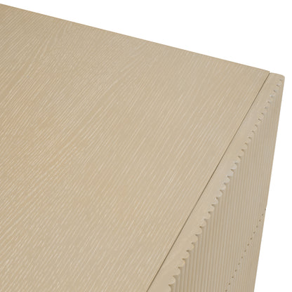 Ribbed Wood Drawer Chest Dimitrios