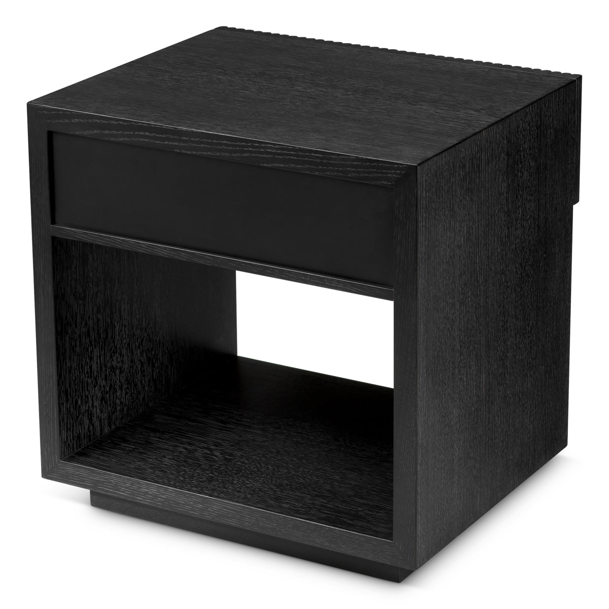 Ribbed Wood Nightstand Dimitrios
