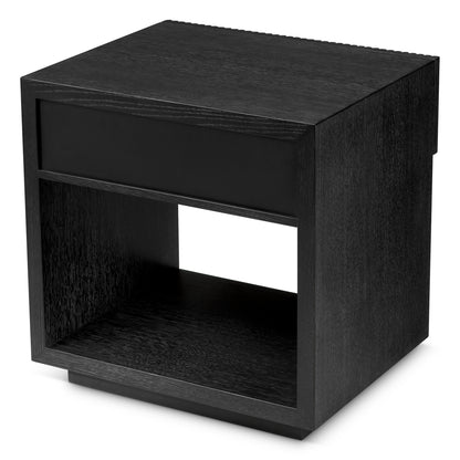 Ribbed Wood Nightstand Dimitrios