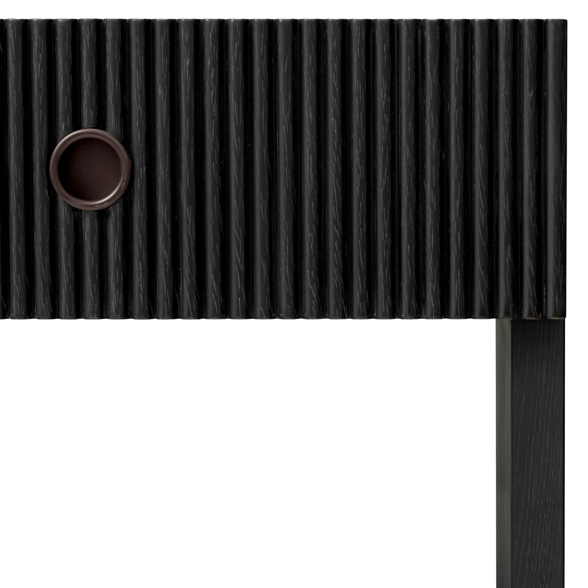 Ribbed Wood Nightstand Dimitrios