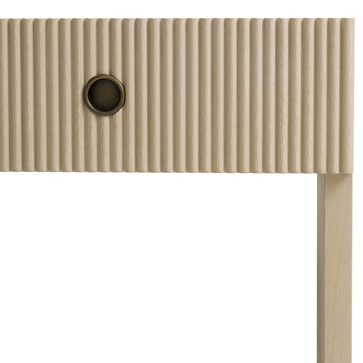 Ribbed Wood Nightstand Dimitrios