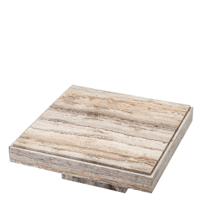 Square Travertine Coffee Table Sartoria | Cabothousefurniture.com
