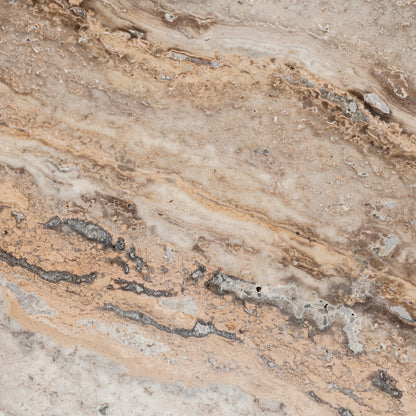 Square Travertine Coffee Table Sartoria | Cabothousefurniture.com