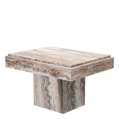 Travertine Side Table Sartoria | Cabothousefurniture.com