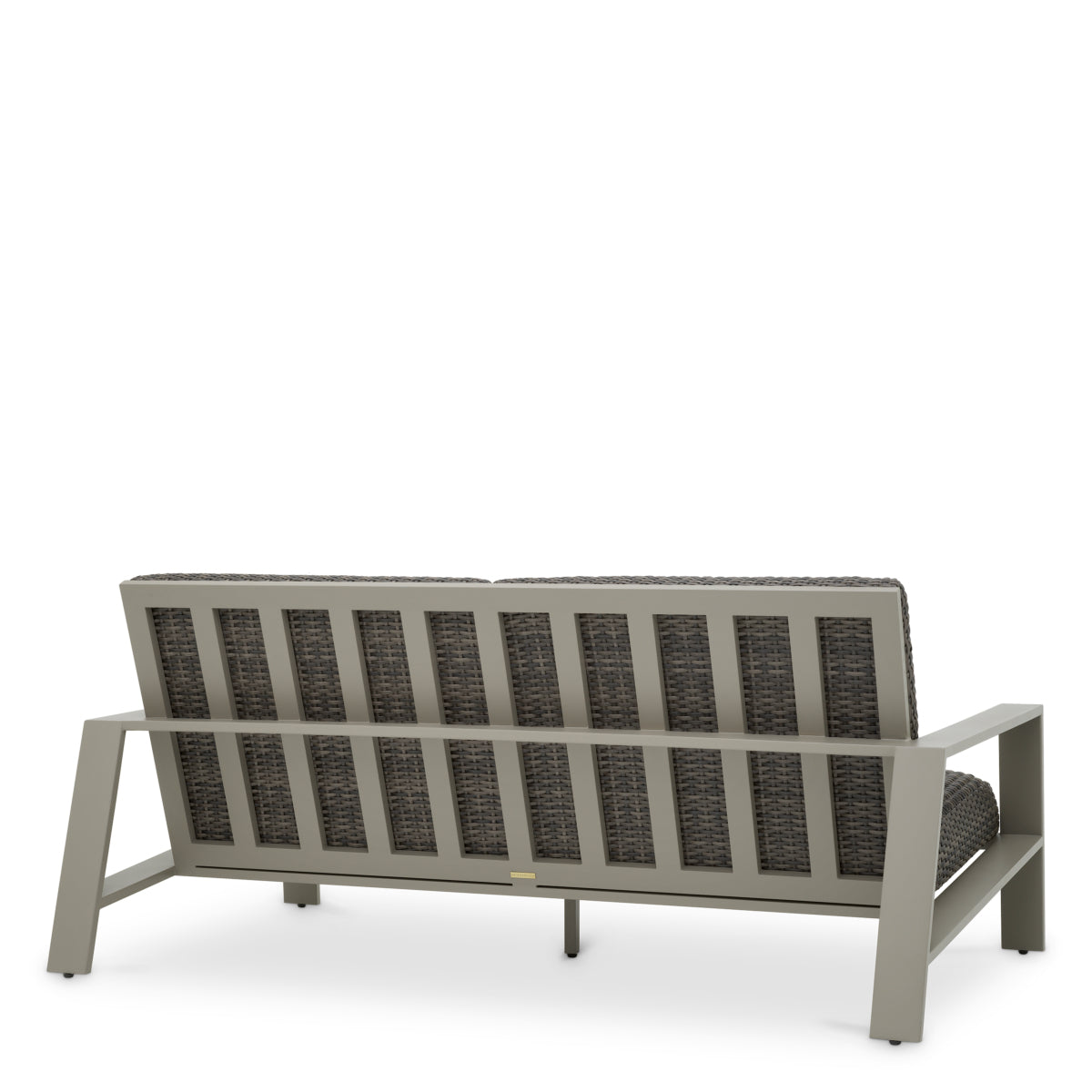 Gray Rattan Outdoor Sofa Belle Vue | Cabothousefurniture.com