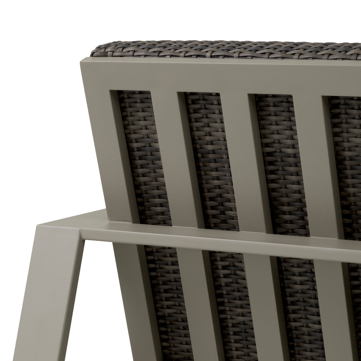 Gray Rattan Outdoor Sofa Belle Vue | Cabothousefurniture.com