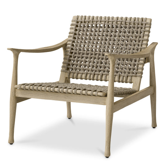 Aged Teak Outdoor Chair Manzo | Cabothousefurniture.com