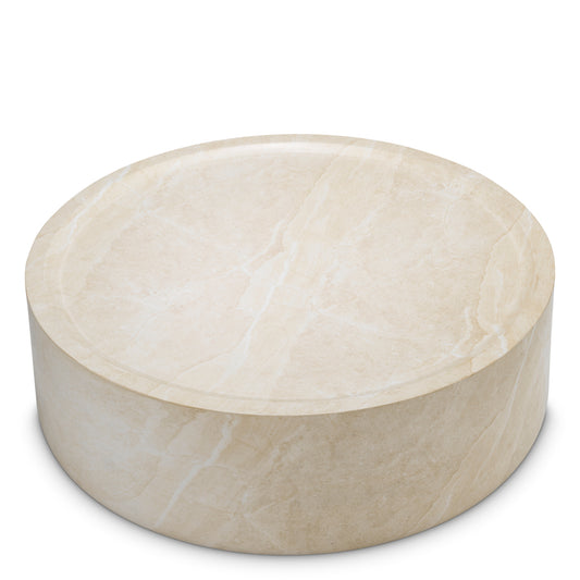 Marble Round Coffee Table Joshua | Cabothousefurniture.com