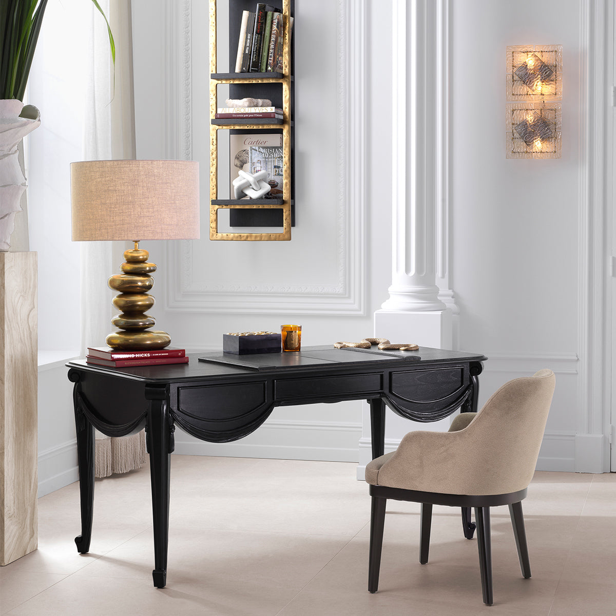 Geometric Glass Wall Lamp Hestia | Cabothousefurniture.com