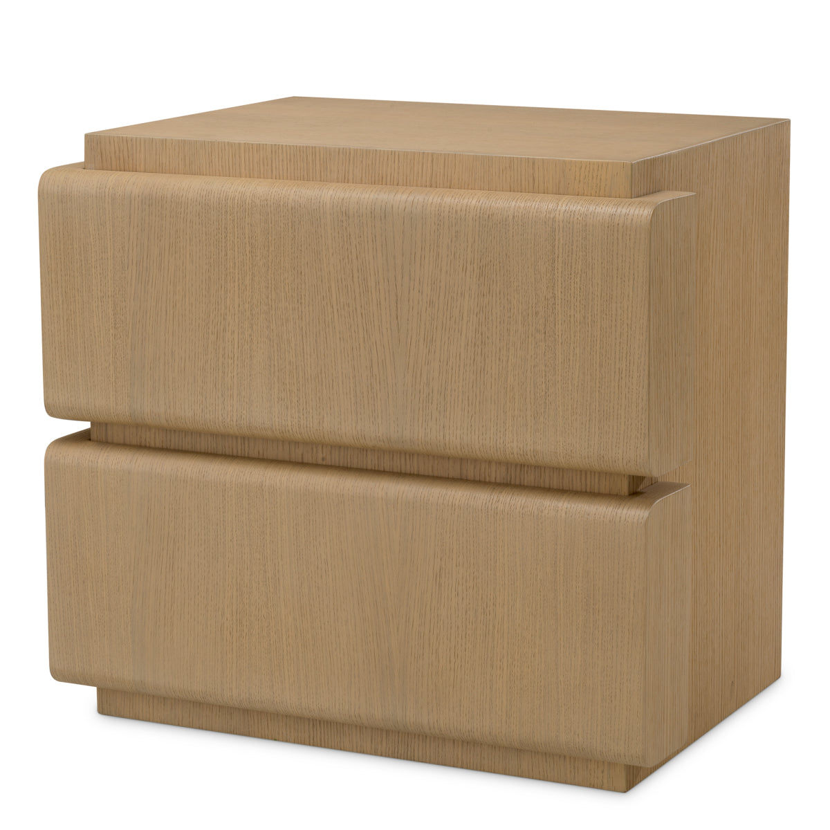 Natural Oak Veneer Nightstand Colston | Cabothousefurniture.com