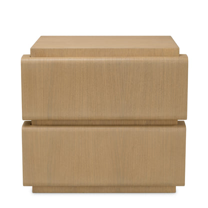 Natural Oak Veneer Nightstand Colston | Cabothousefurniture.com