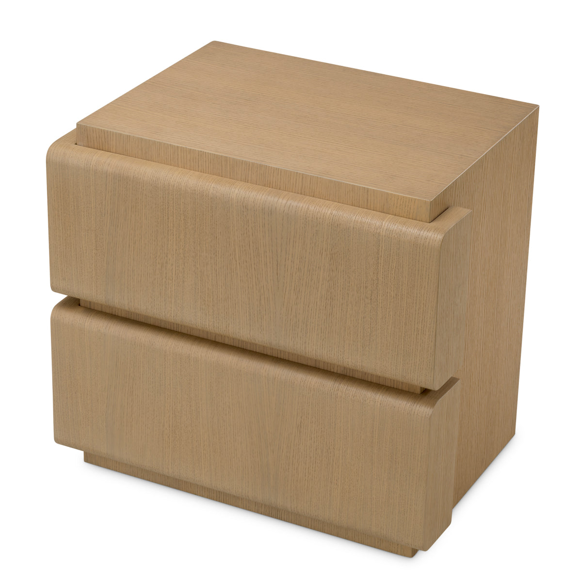 Natural Oak Veneer Nightstand Colston | Cabothousefurniture.com