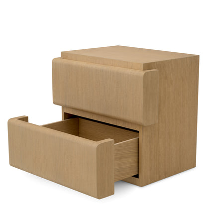 Natural Oak Veneer Nightstand Colston | Cabothousefurniture.com