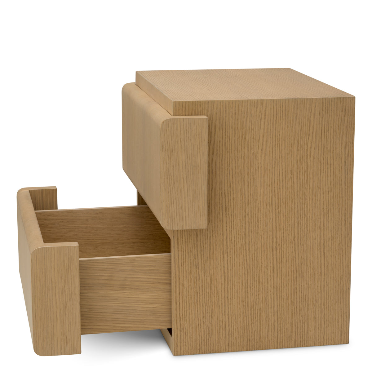 Natural Oak Veneer Nightstand Colston | Cabothousefurniture.com