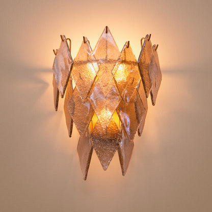 Sugared Glass Wall Lamp Rhombus