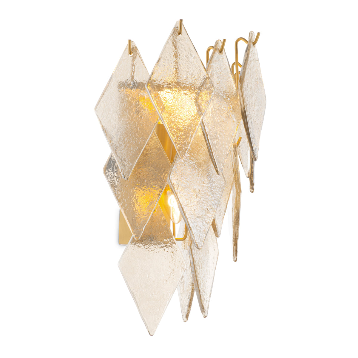 Sugared Glass Wall Lamp Rhombus
