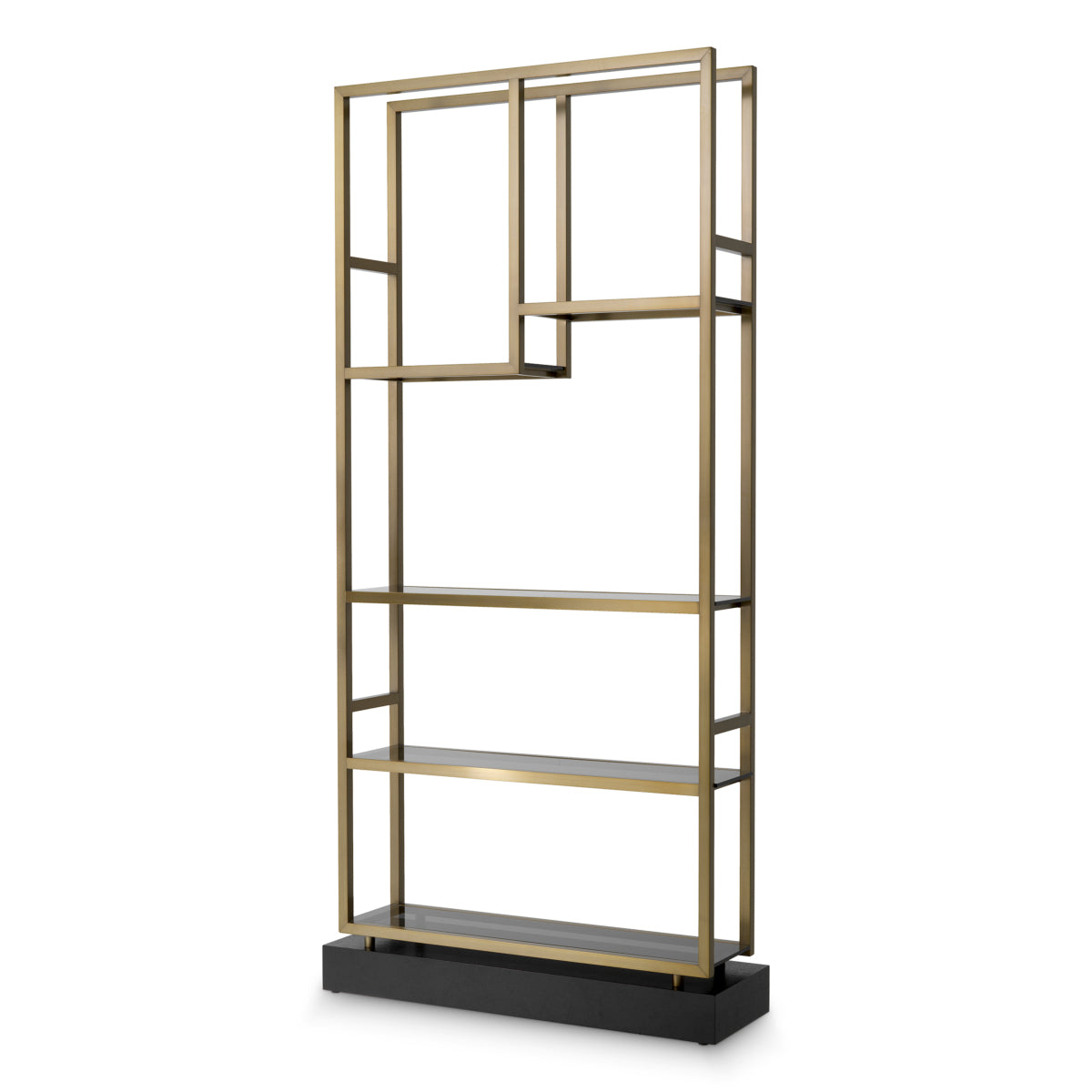 Brass Frame Glass Cabinet Corrado I | Cabothousefurniture.com