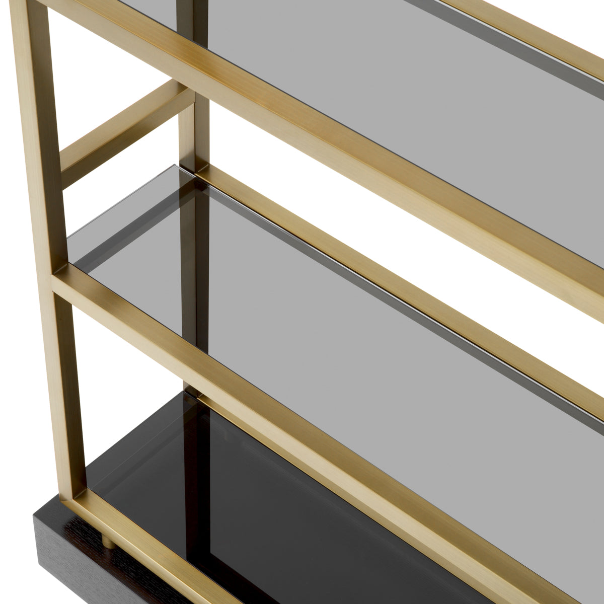 Brass Frame Glass Cabinet Corrado I | Cabothousefurniture.com