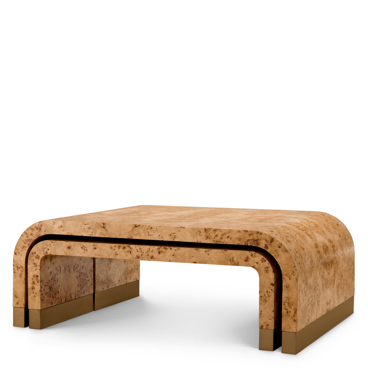Mappa Burl Coffee Table (3) Quinton | Cabothousefurniture.com