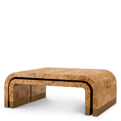 Mappa Burl Coffee Table (3) Quinton | Cabothousefurniture.com