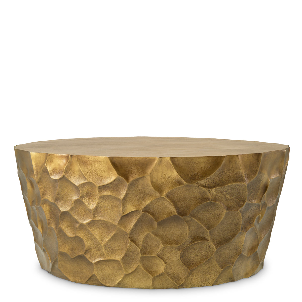 Vintage Brass Coffee Table Fiorentino