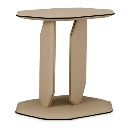 Leather Wrapped Side Table Maurizio
