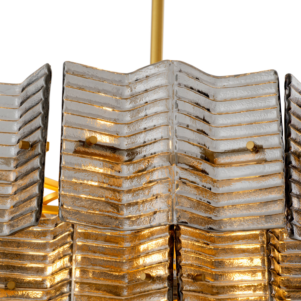 Ribbed Glass Chandelier Silvano | Cabothousefurniture.com