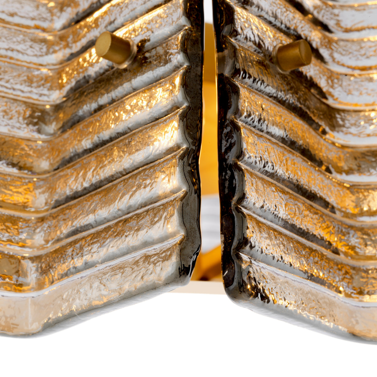 Ribbed Glass Chandelier Silvano | Cabothousefurniture.com