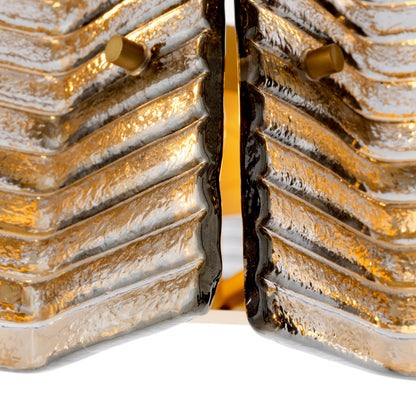 Ribbed Glass Chandelier Silvano | Cabothousefurniture.com