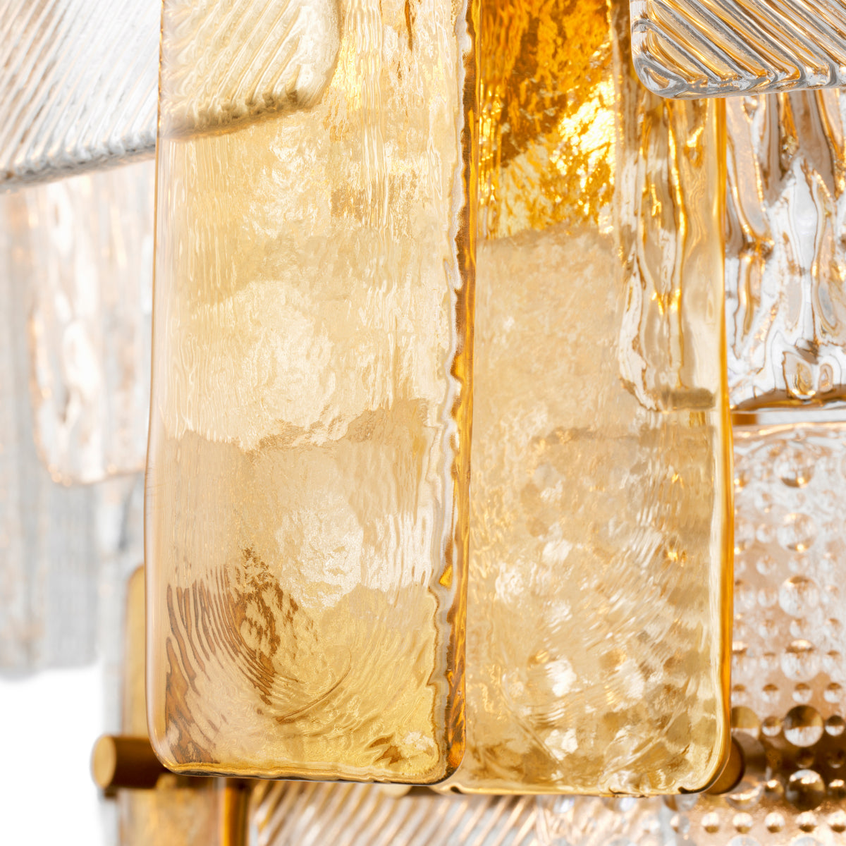 Textured Glass Chandelier Cassiano | Cabothousefurniture.com