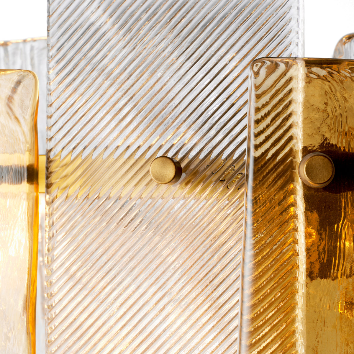 Textured Glass Chandelier Cassiano | Cabothousefurniture.com