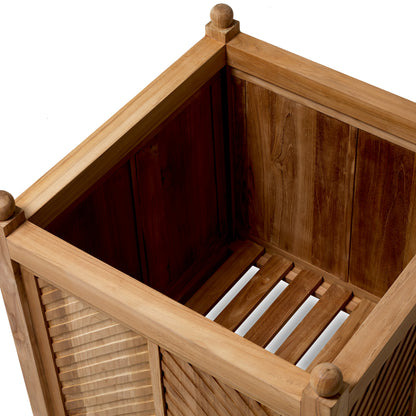 Natural Teak Outdoor Planter Stanmore