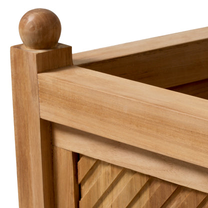 Natural Teak Outdoor Planter Stanmore