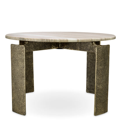 Marble Brass Dining Table Bodega | Cabothousefurniture.com
