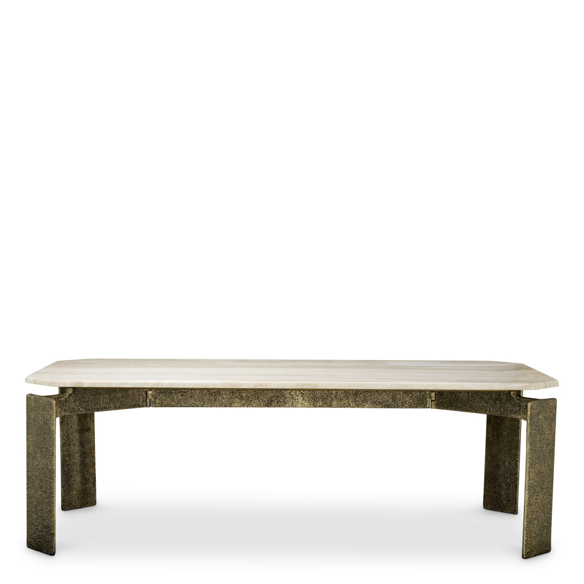 Marble Brass Dining Table Bodega | Cabothousefurniture.com