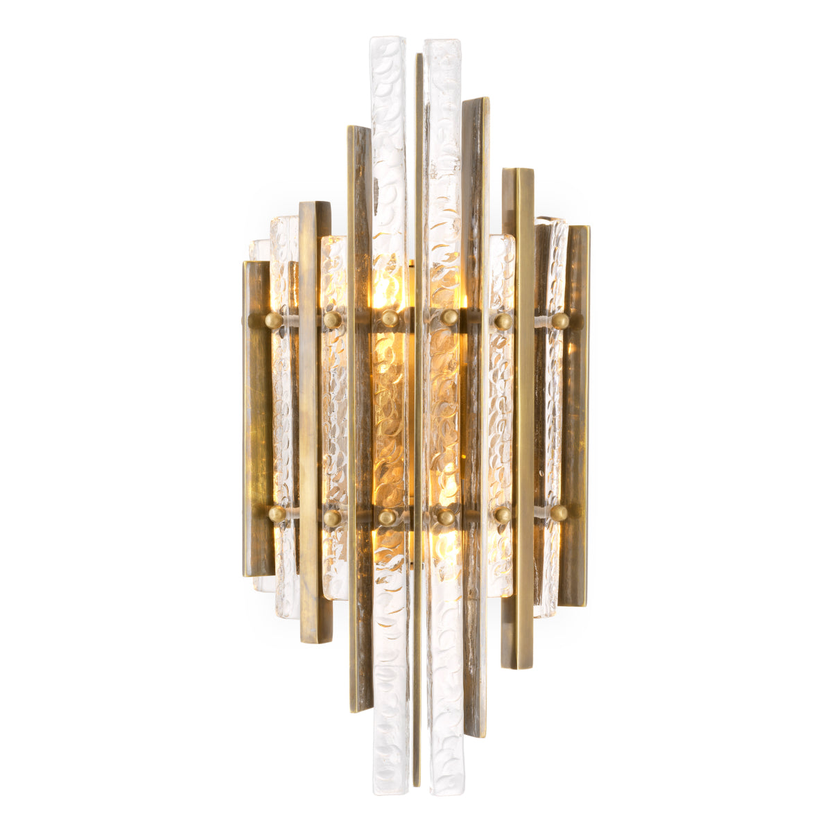 Glass Panel Wall Lamp Leonora | Cabothousefurniture.com