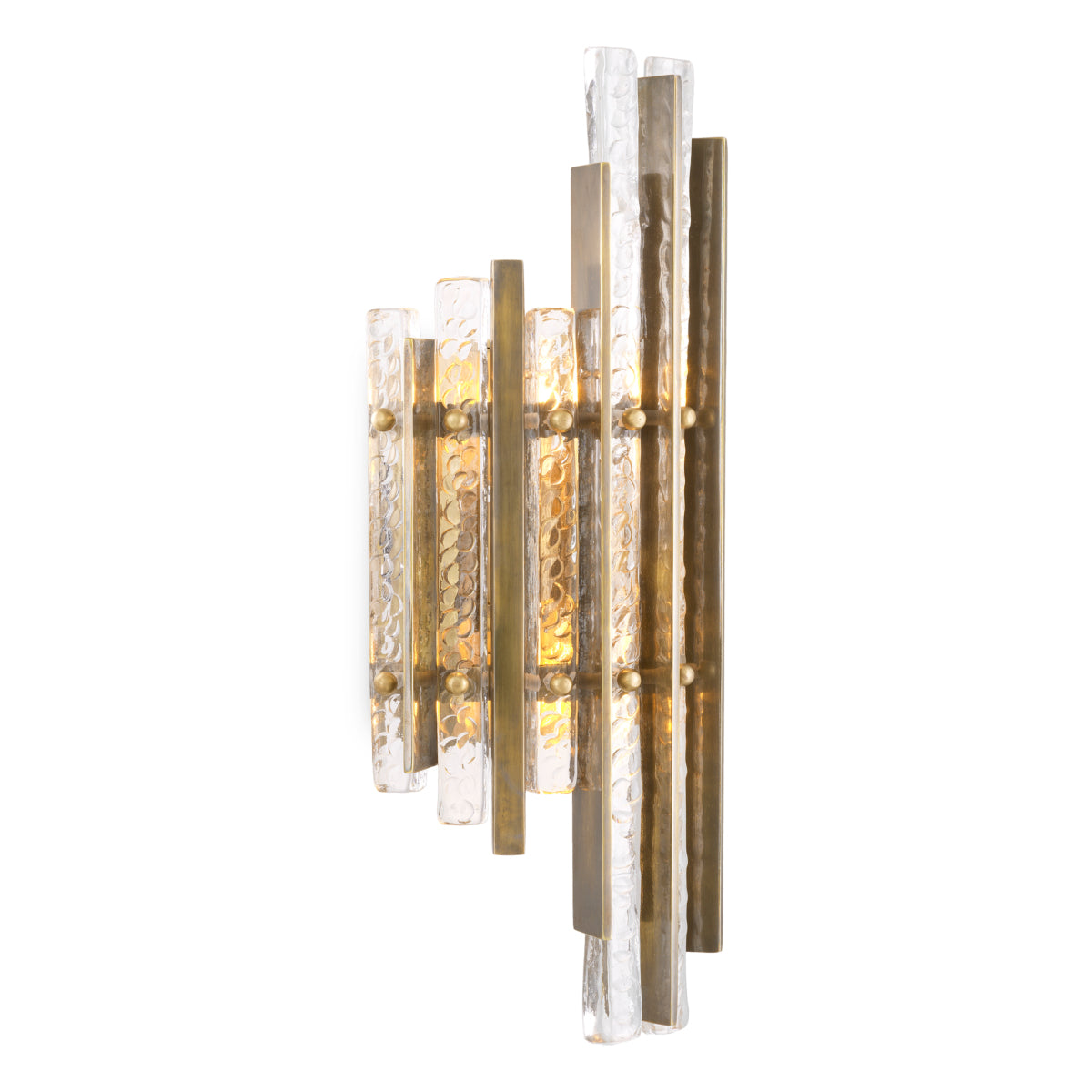 Glass Panel Wall Lamp Leonora | Cabothousefurniture.com