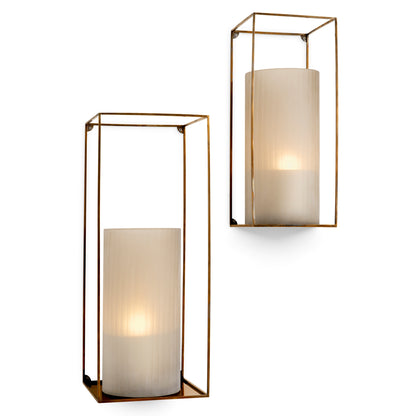 Vintage Wall Rack Set (2) Deco