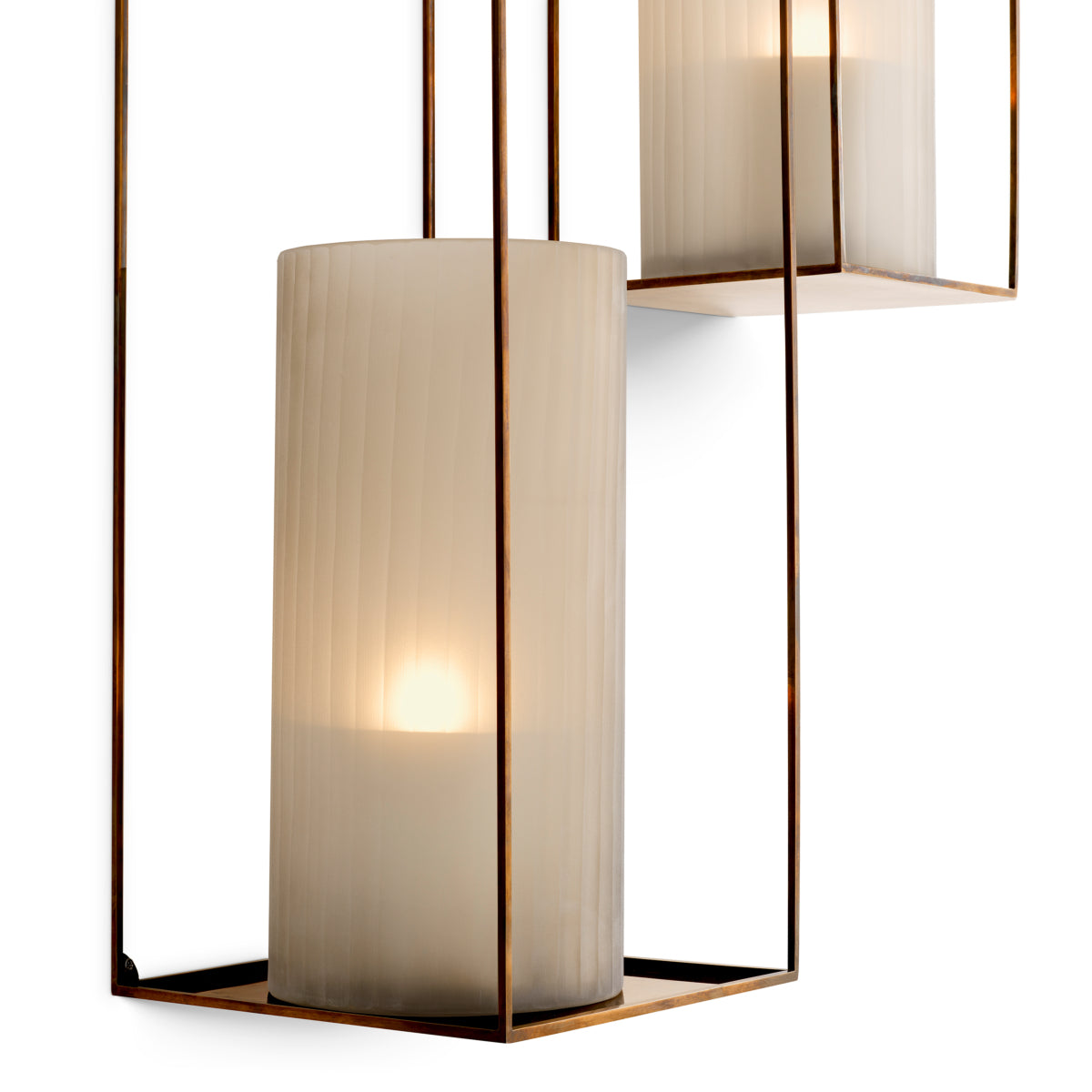 Vintage Wall Rack Set (2) Deco