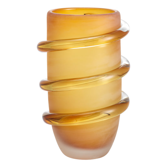 Yellow Glass Vase Eliano